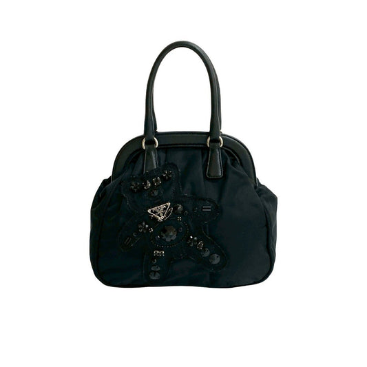 Prada Nylon Black Handbags