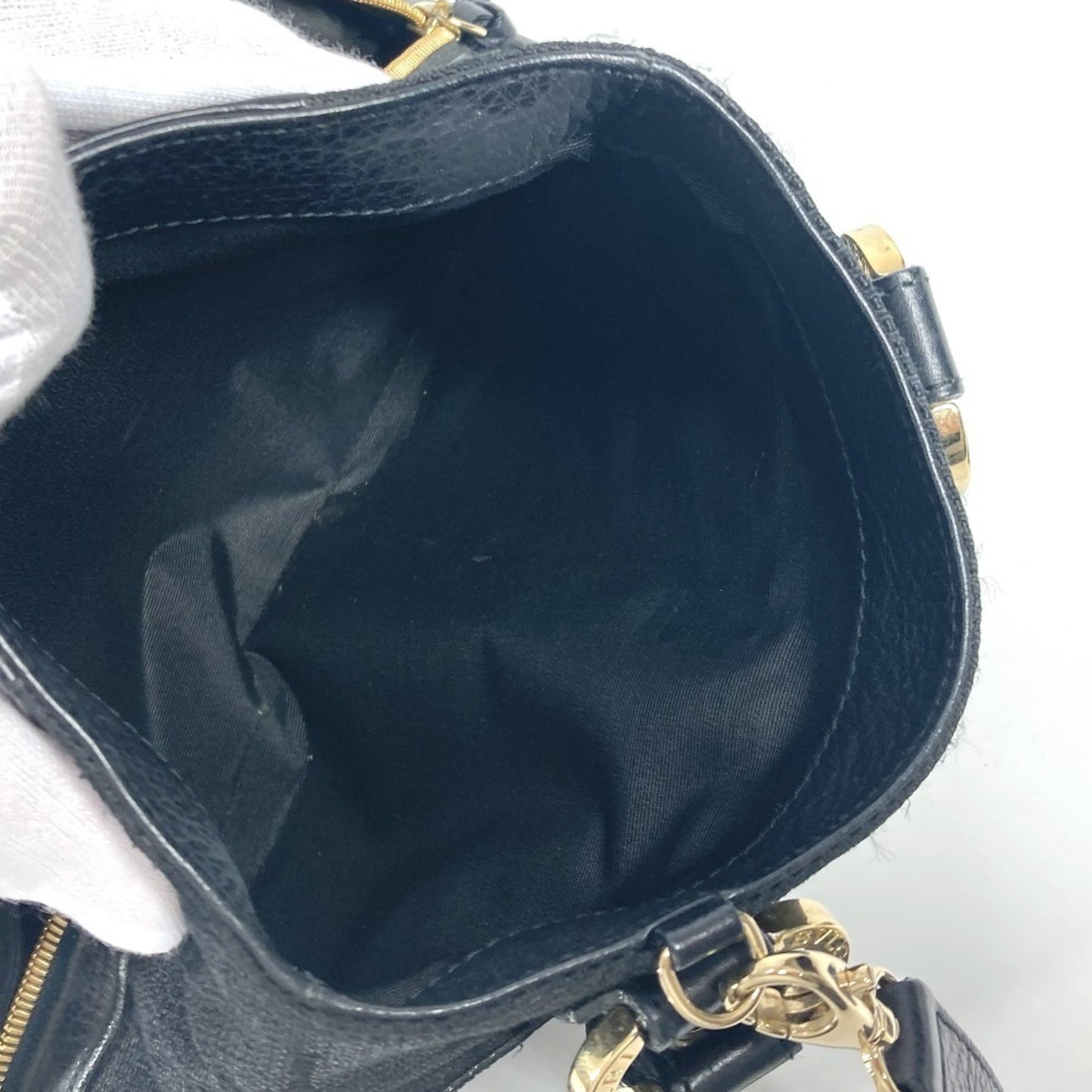 Bvlgari Canvas Black Handbags