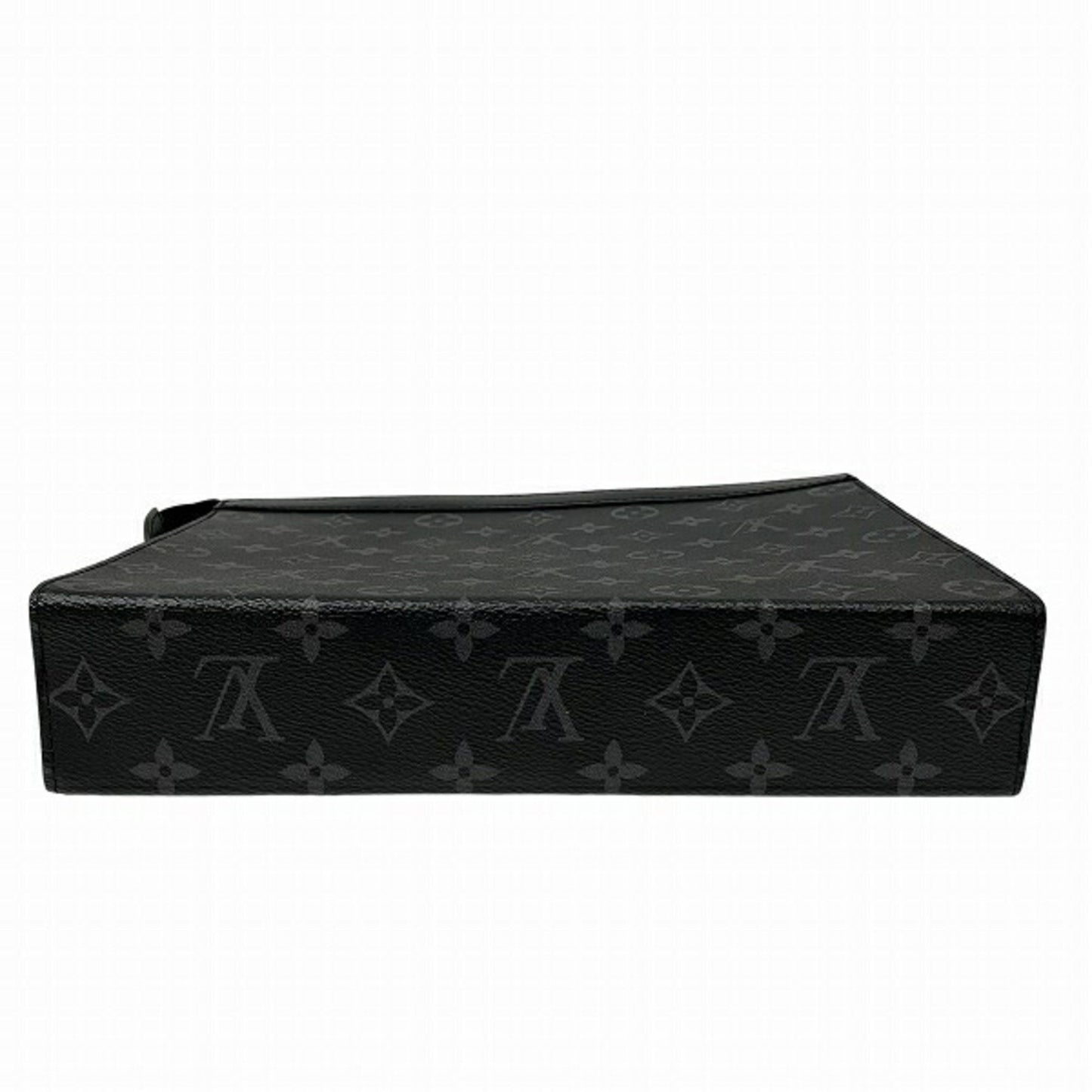 Louis Vuitton Monogram Canvas Black Clutch Bags