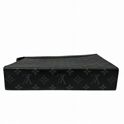 Louis Vuitton Monogram Canvas Black Clutch Bags