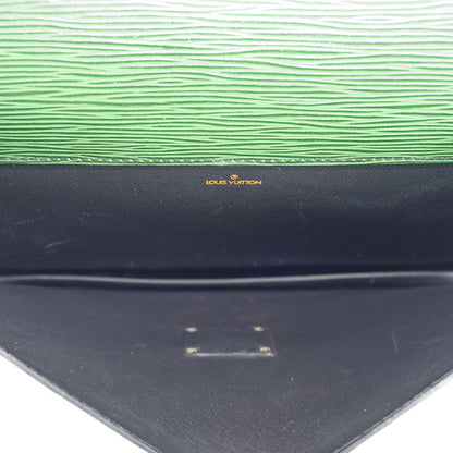 Louis Vuitton Epi Green Clutch Bags