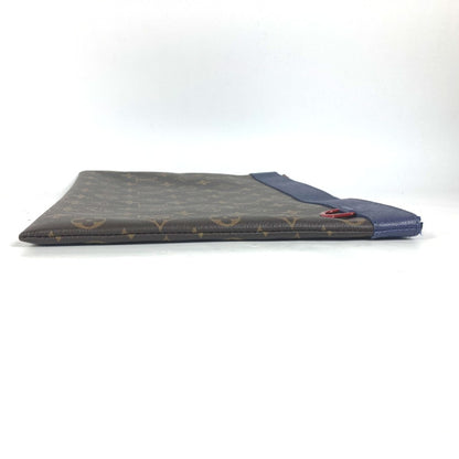 Louis Vuitton Monogram Canvas Blue Clutch Bags
