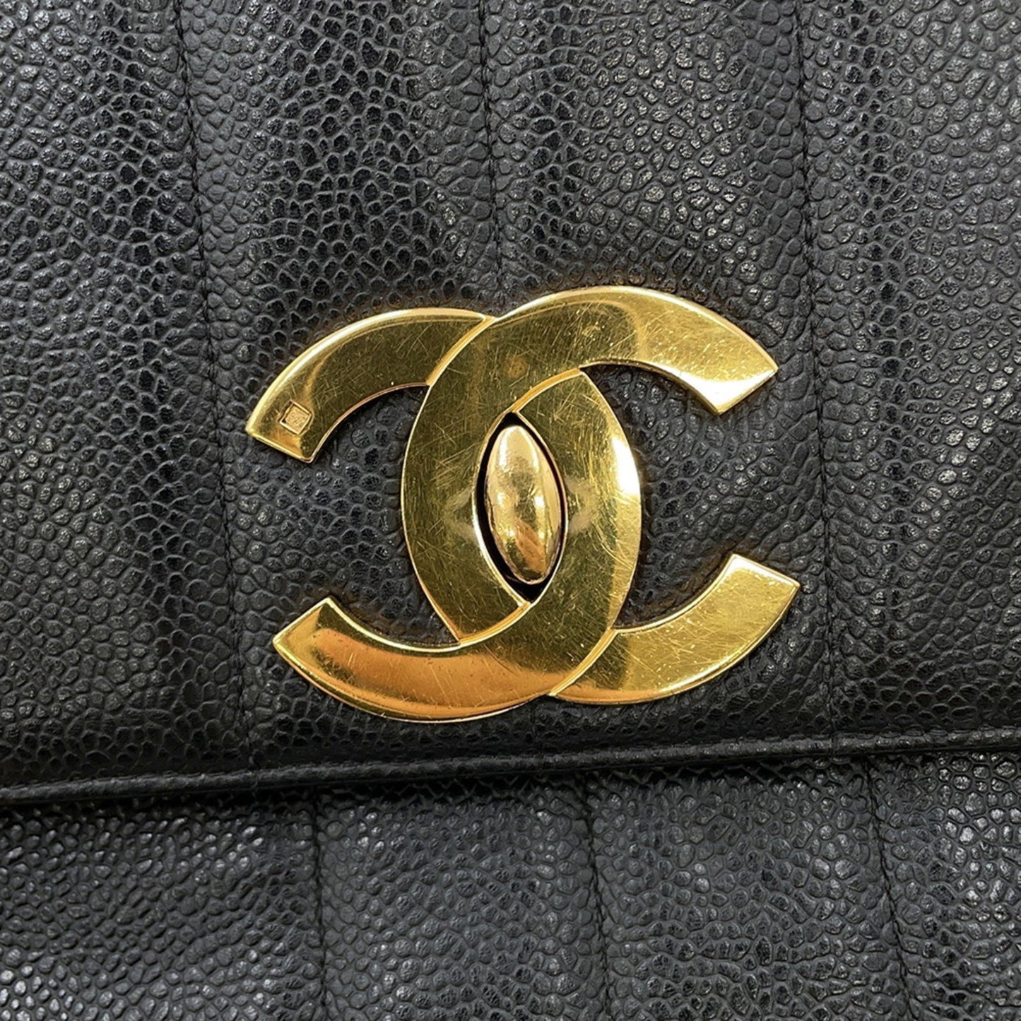 Chanel Calfskin Black Shoulder Bags