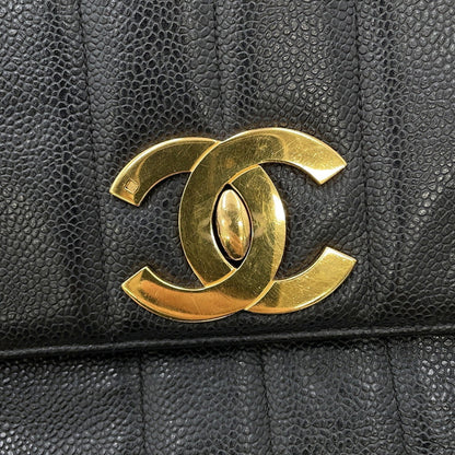 Chanel Calfskin Black Shoulder Bags
