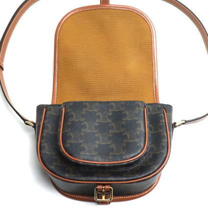 Celine Canvas Brown Shoulder Bags
