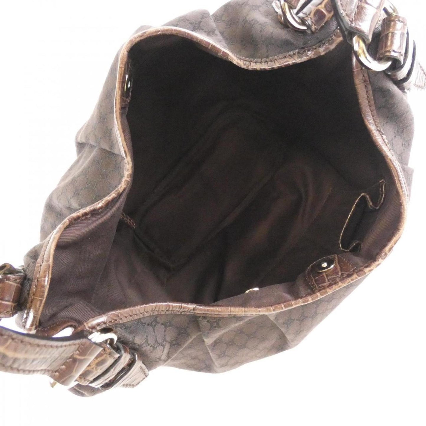 Celine Canvas Brown Shoulder Bags