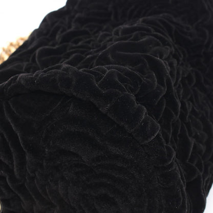 Chanel Velvet Black Shoulder Bags