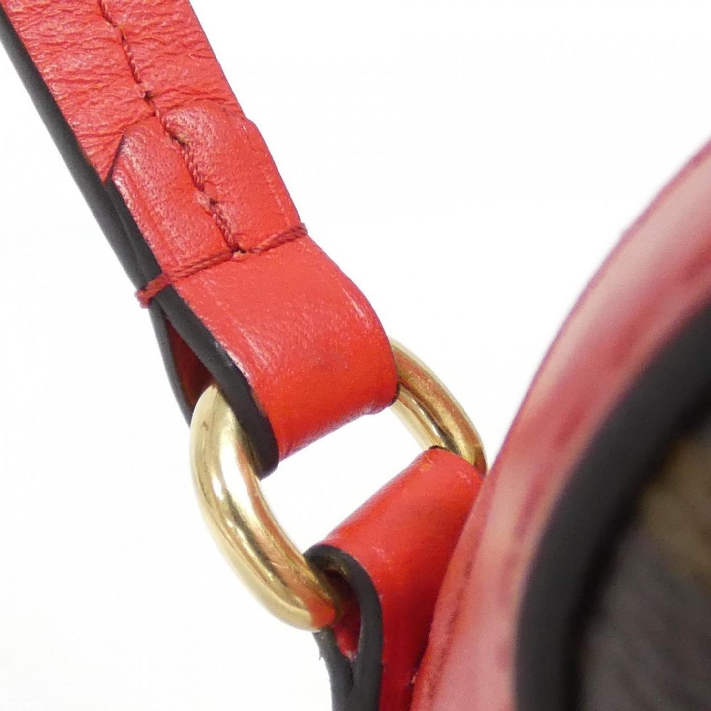 Louis Vuitton Coated Canvas Red Shoulder Bags