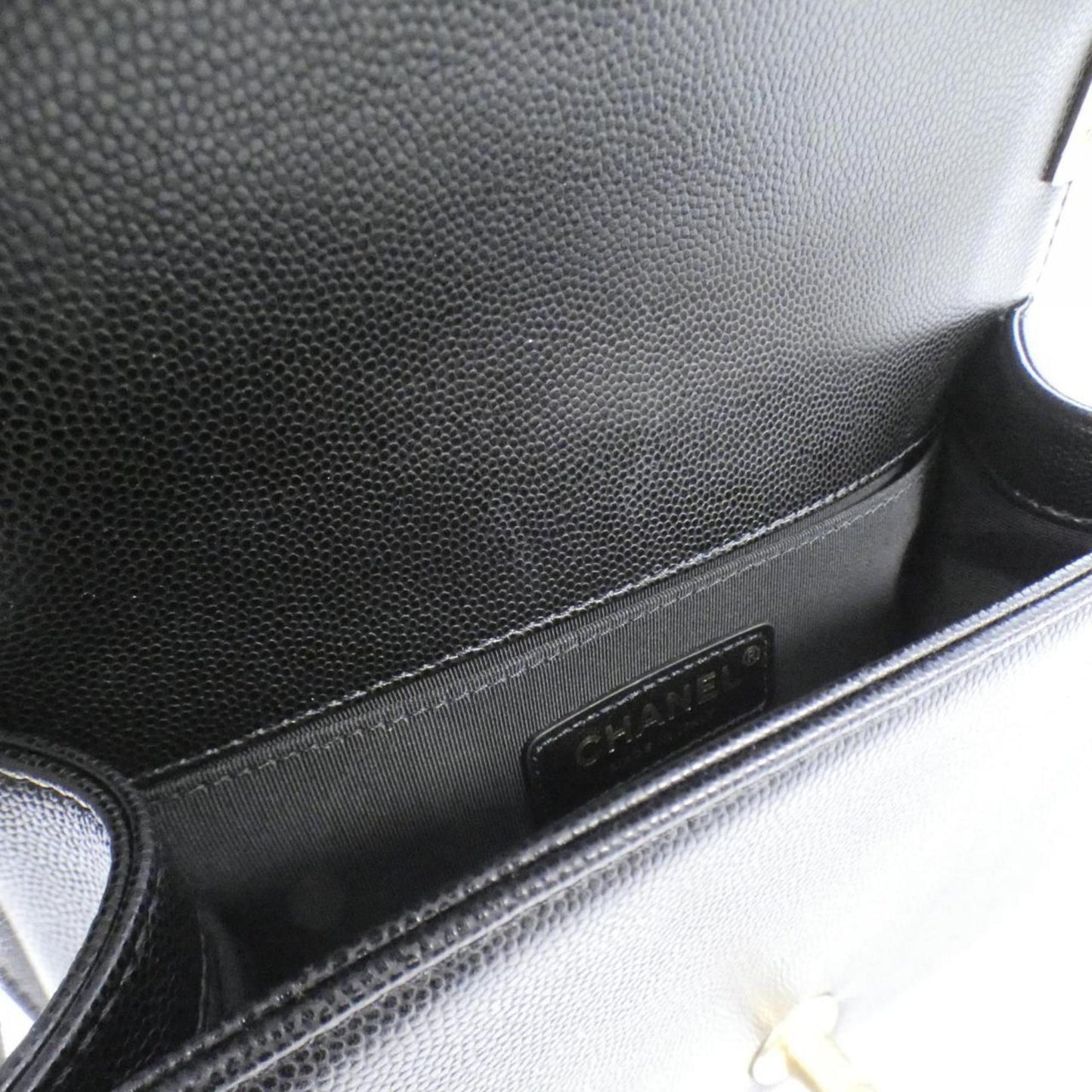 Chanel Calfskin Black Shoulder Bags