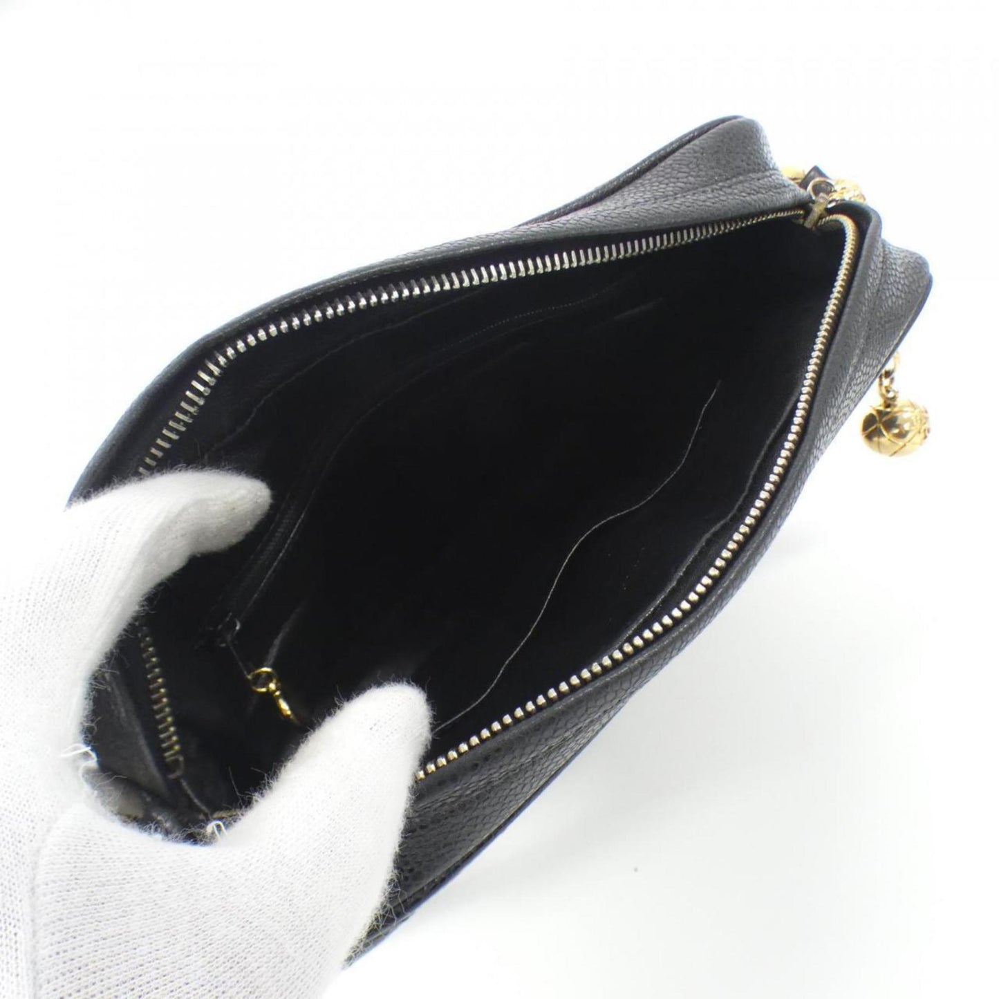Chanel Calfskin Black Shoulder Bags