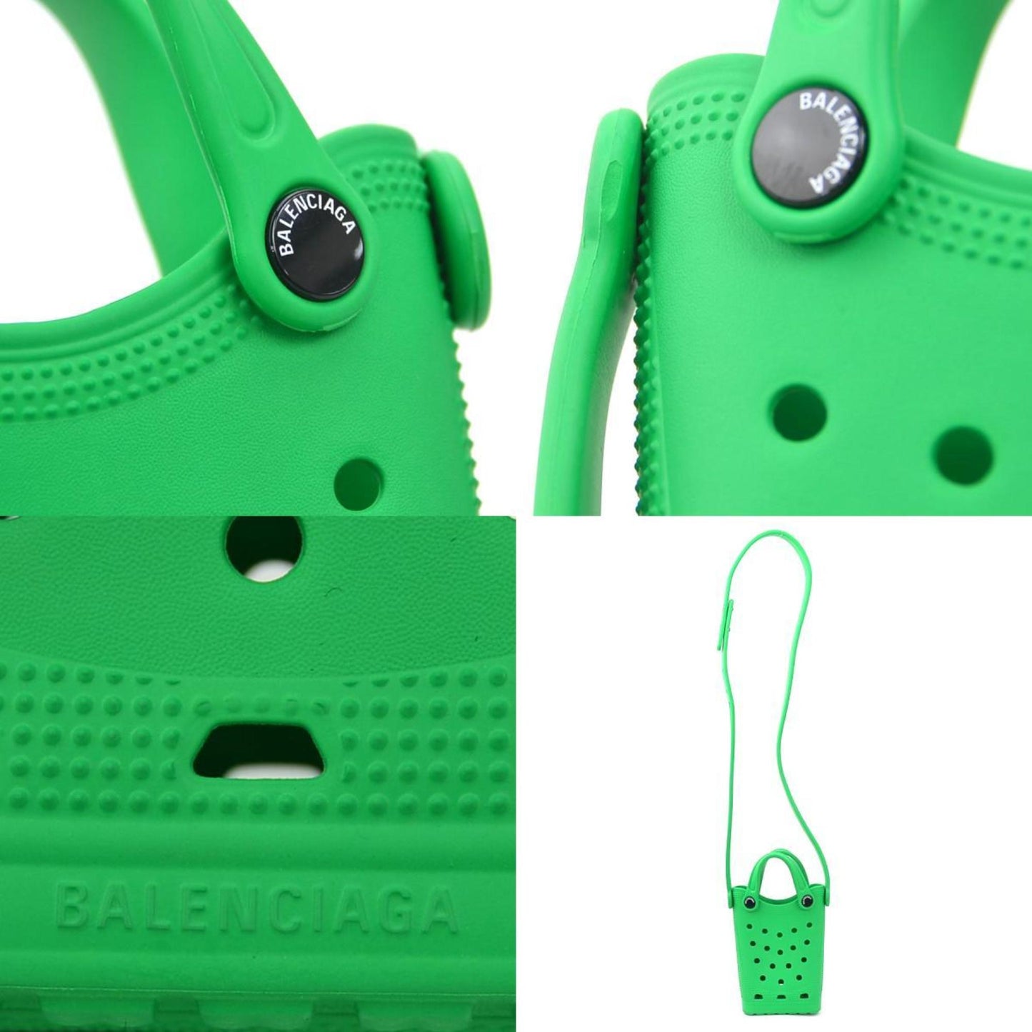 Balenciaga Faux Leather Green Small Bags