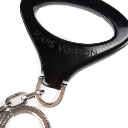 Louis Vuitton Glossy Material Black Key Rings