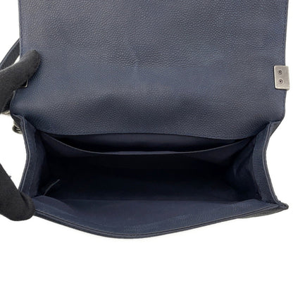 Chanel Calfskin Blue Shoulder Bags