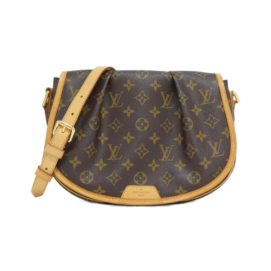 Louis Vuitton Coated Canvas Brown Shoulder Bags