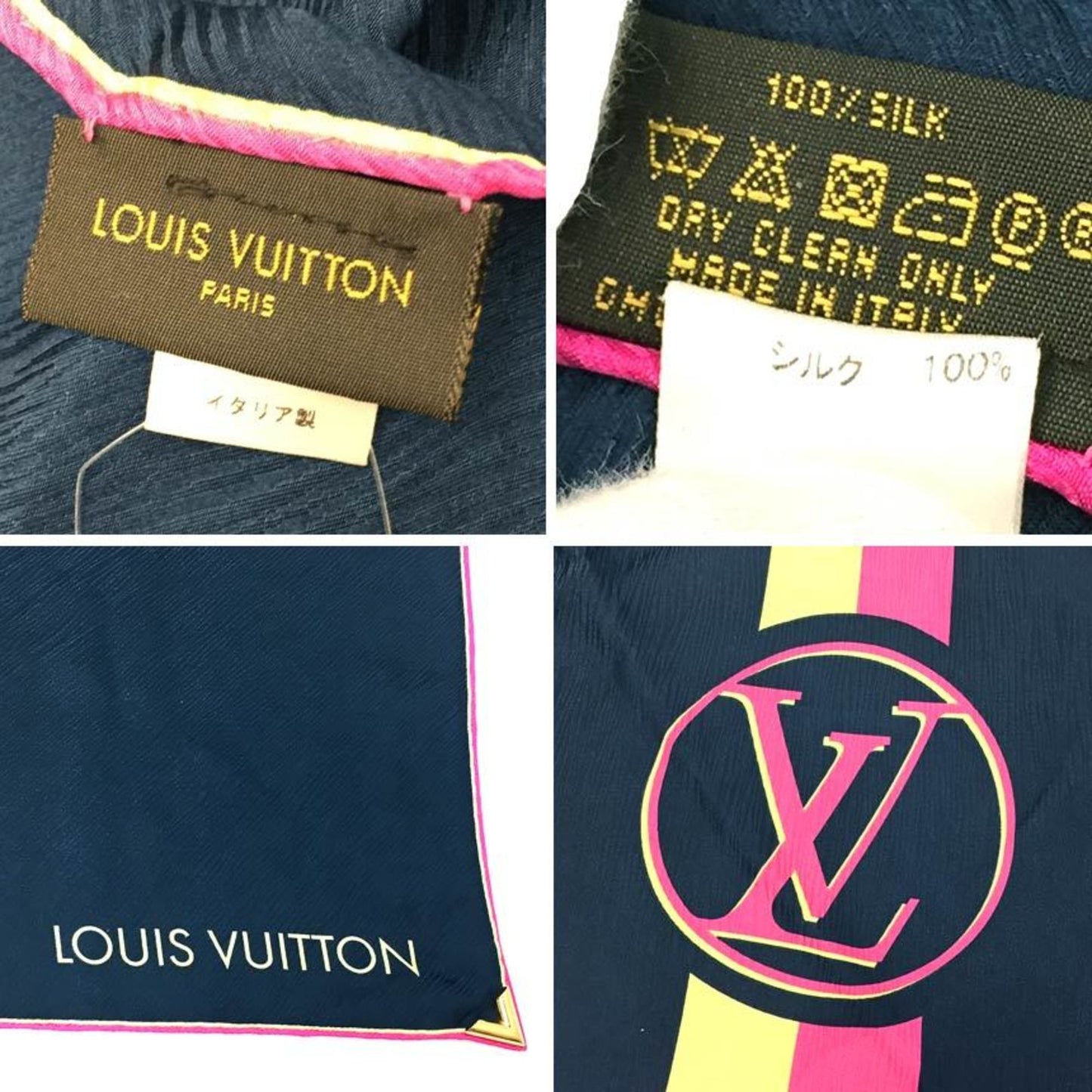 Louis Vuitton Silk Blue Scarves