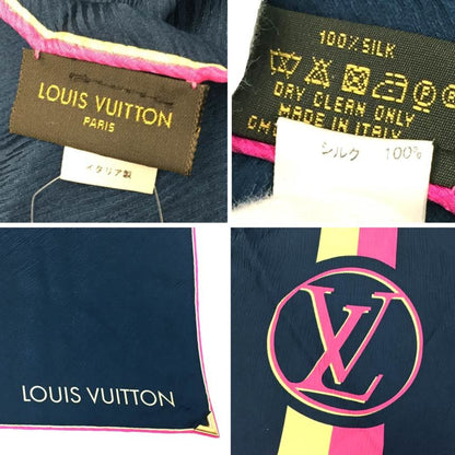 Louis Vuitton Silk Blue Scarves