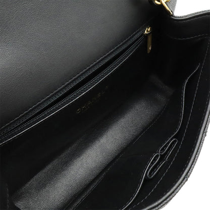 Chanel Calfskin Black Shoulder Bags