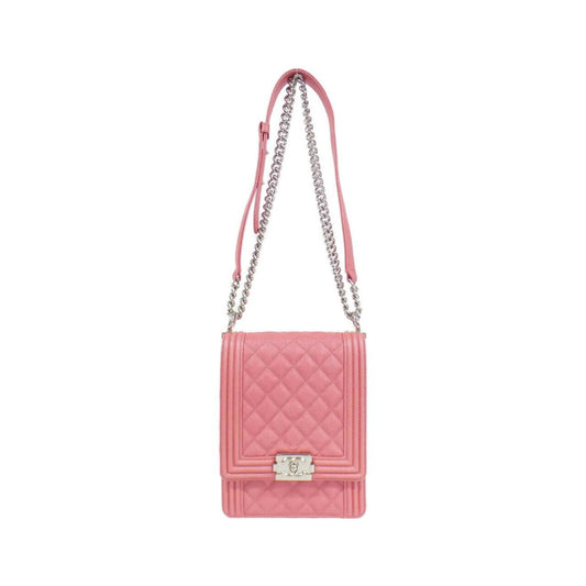 Chanel Calfskin Pink Shoulder Bags
