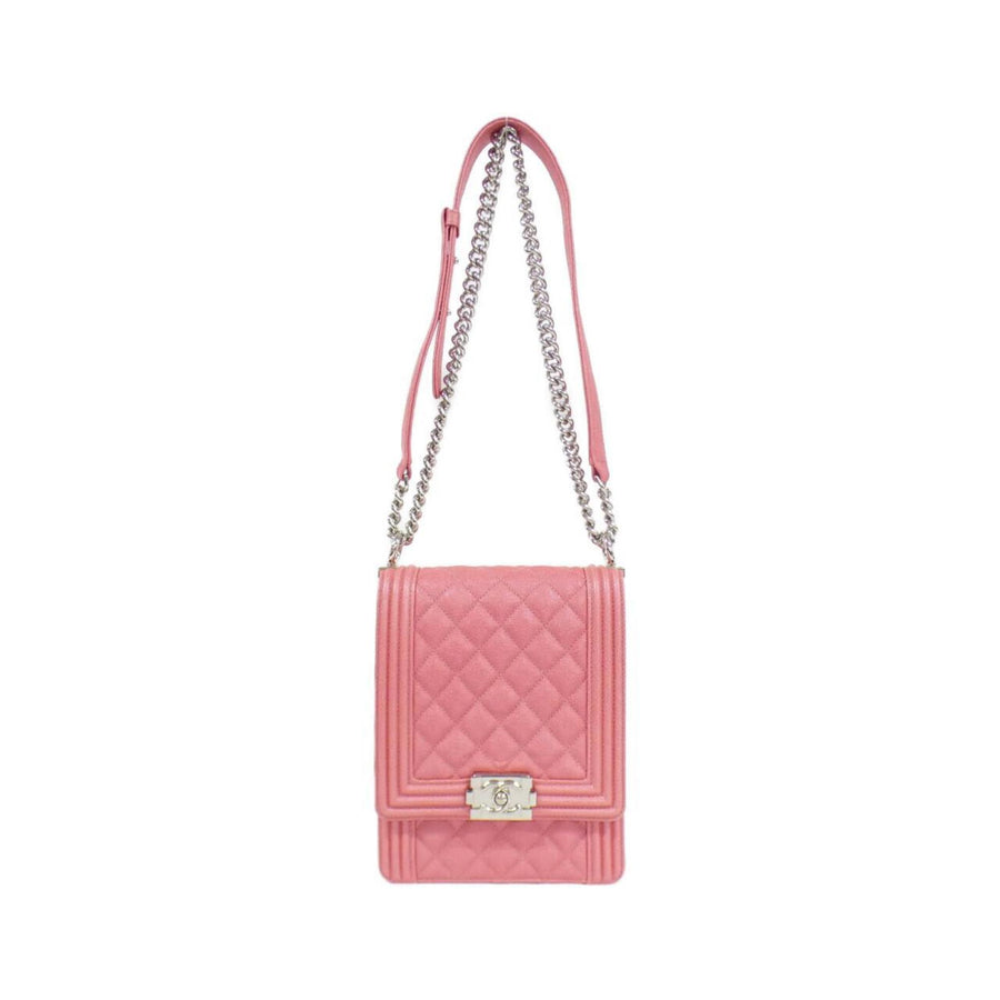Chanel Calfskin Pink Shoulder Bags