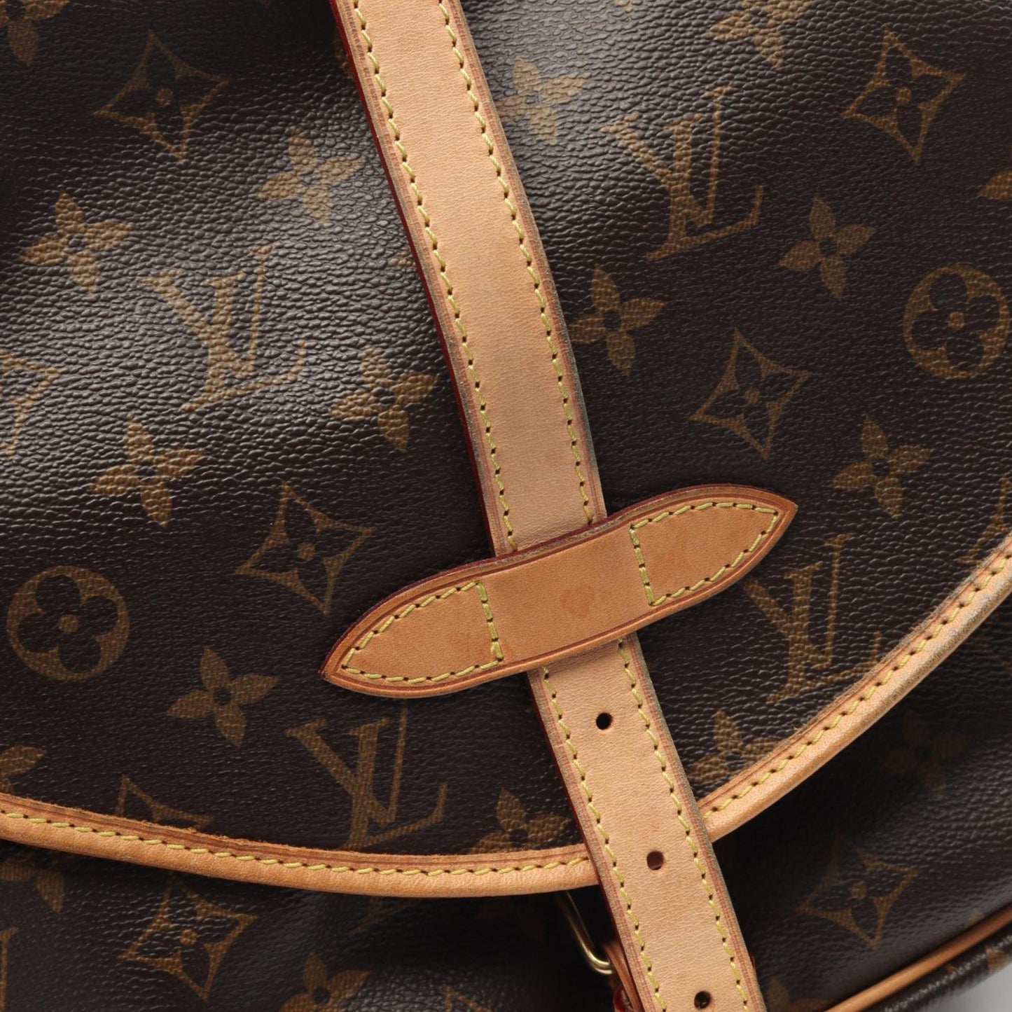 Louis Vuitton Coated Canvas Brown Shoulder Bags