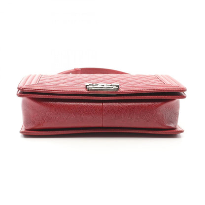 Chanel Calfskin Red Shoulder Bags