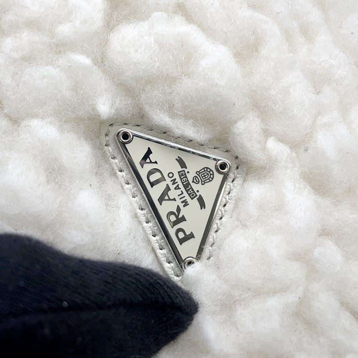 Prada Wool White Handbags