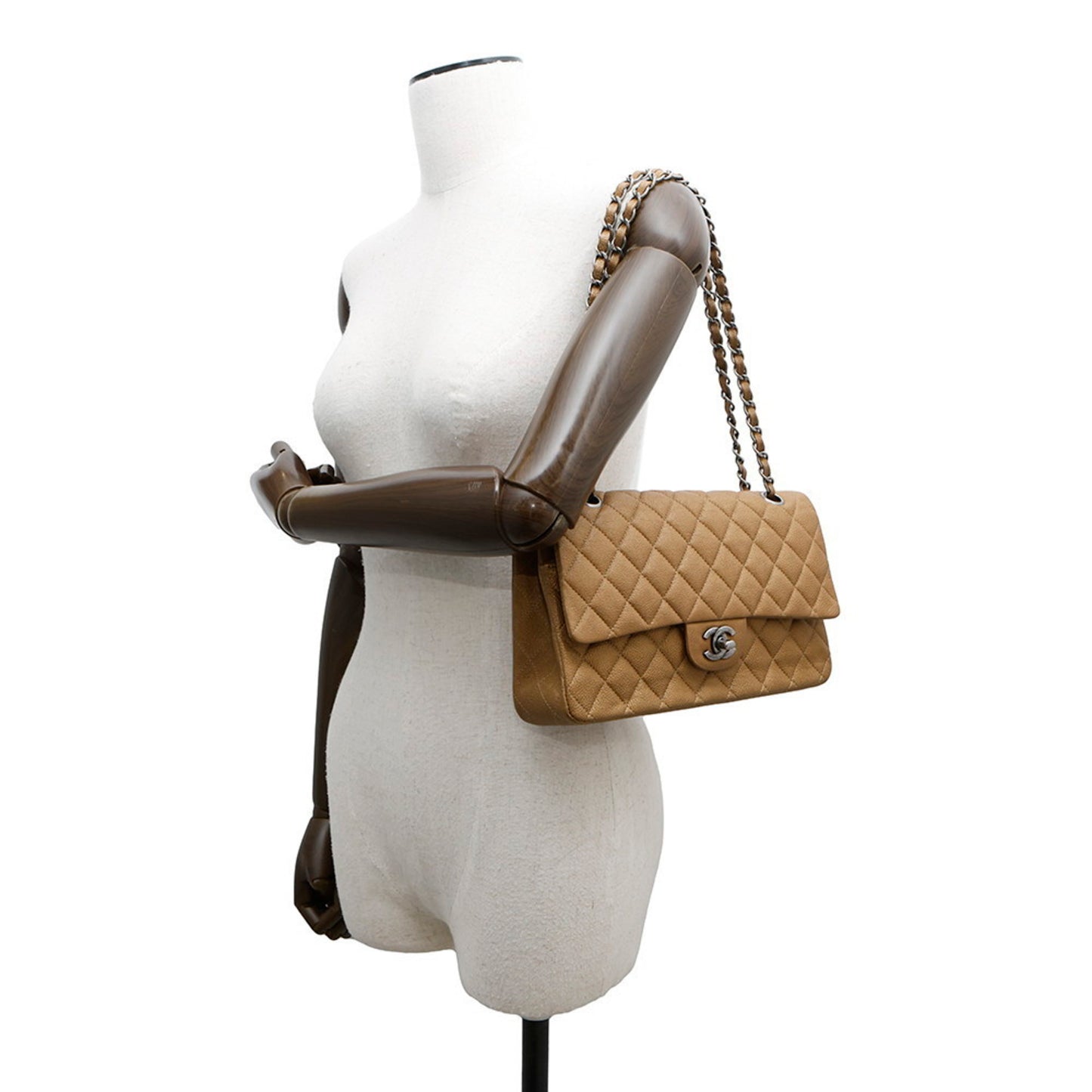 Chanel Calfskin Gold Shoulder Bags