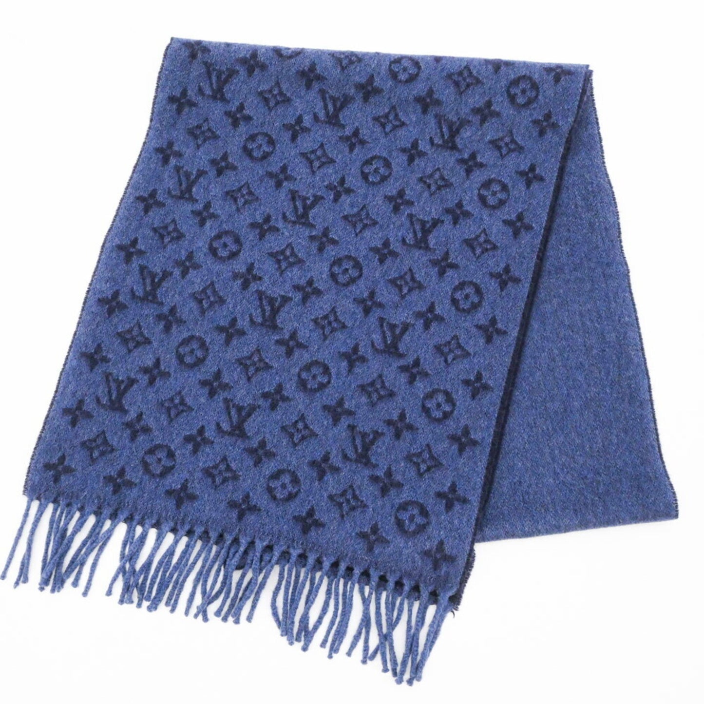 Louis Vuitton Cashmere Blue Scarves