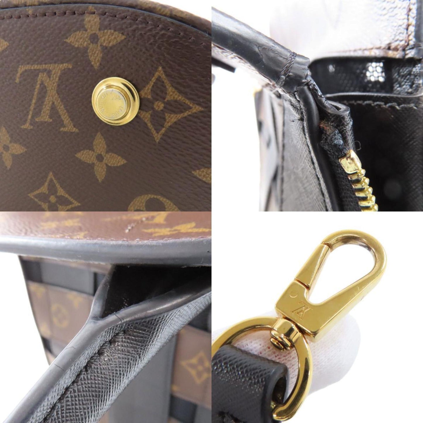 Louis Vuitton Monogram Canvas Black Handbags
