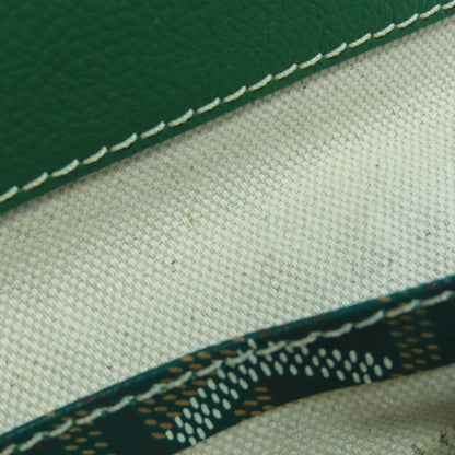 Goyard Coated Canvas Green Tote Bags