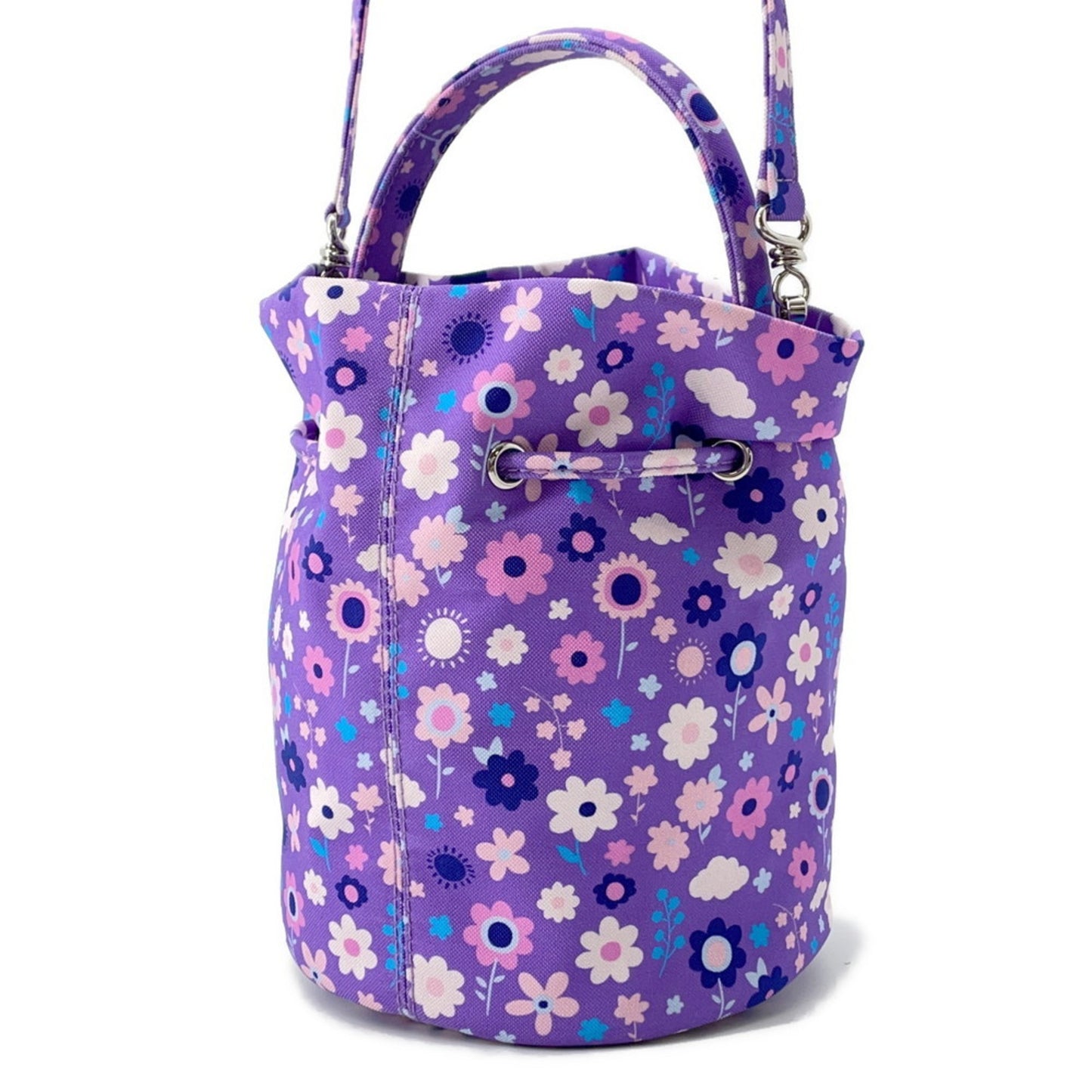 Balenciaga Nylon Purple Handbags