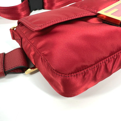 Fendi Nylon Red Shoulder Bags