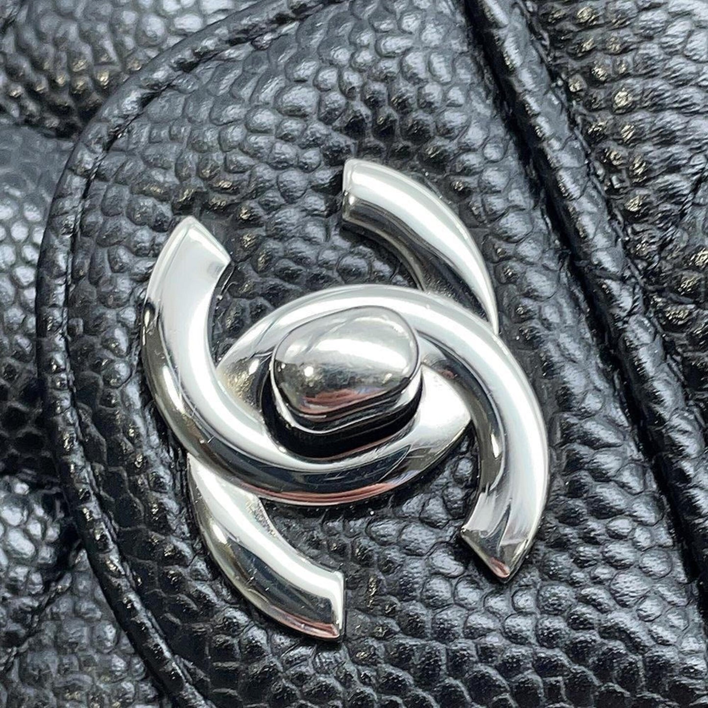 Chanel Calfskin Black Shoulder Bags