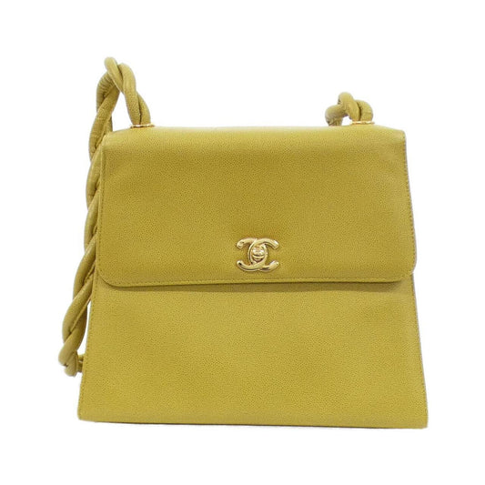 Chanel Calfskin Green Shoulder Bags