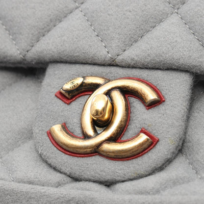 Chanel Canvas Gray Shoulder Bags