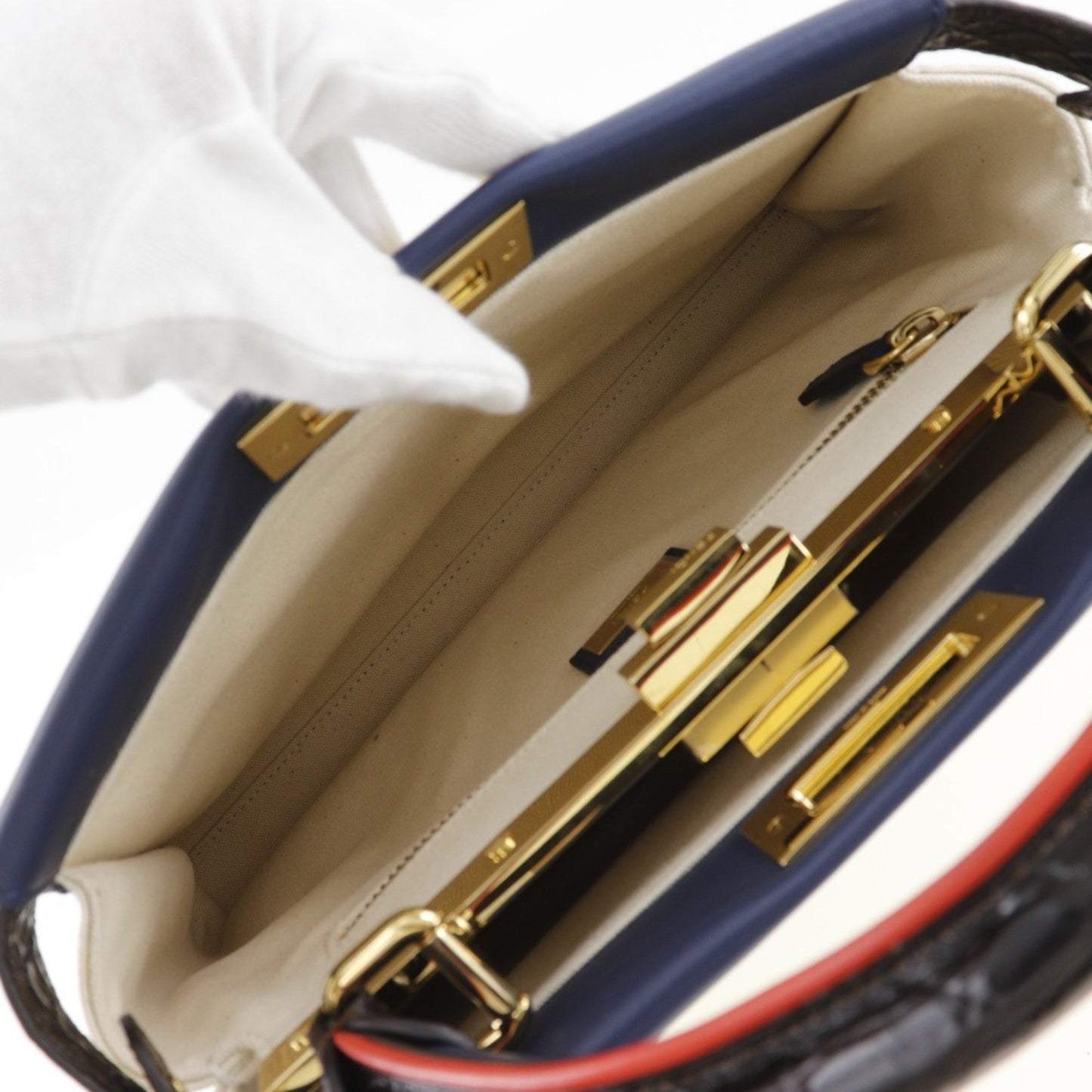 Fendi Canvas Blue Handbags