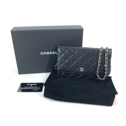 Chanel Calfskin Black Shoulder Bags