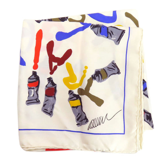 Louis Vuitton Silk White Scarves