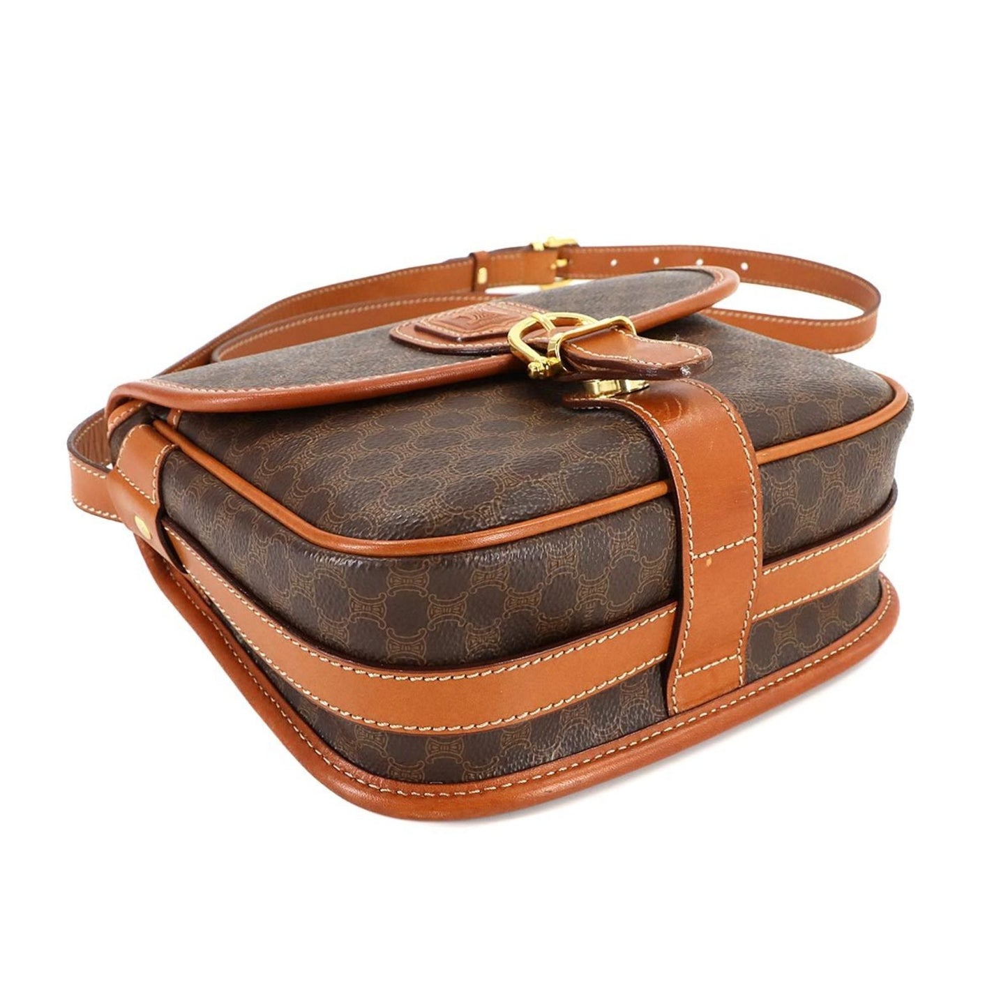 Celine Pvc Brown Shoulder Bags