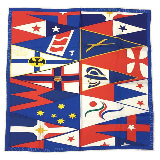 Louis Vuitton Silk Blue Scarves