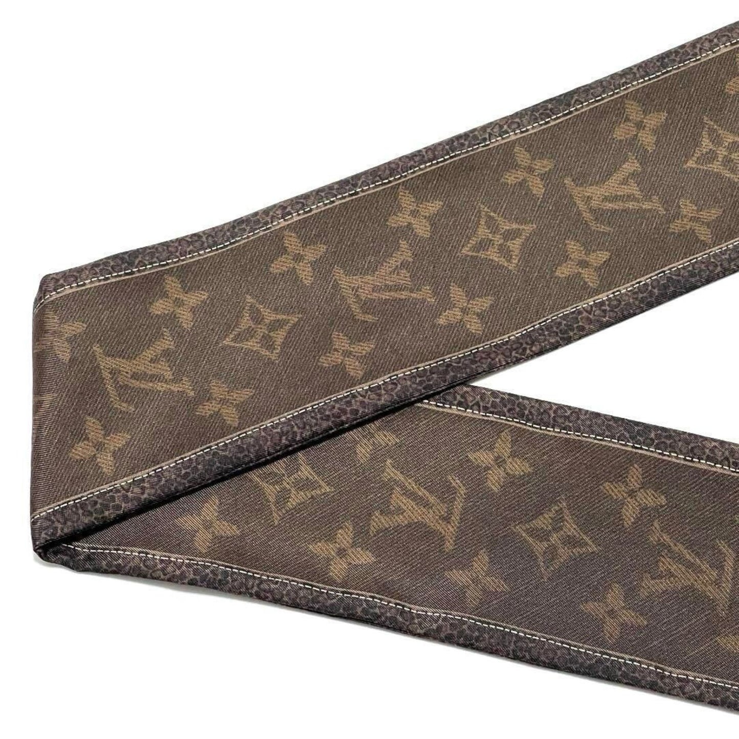 Louis Vuitton Silk Brown Scarves