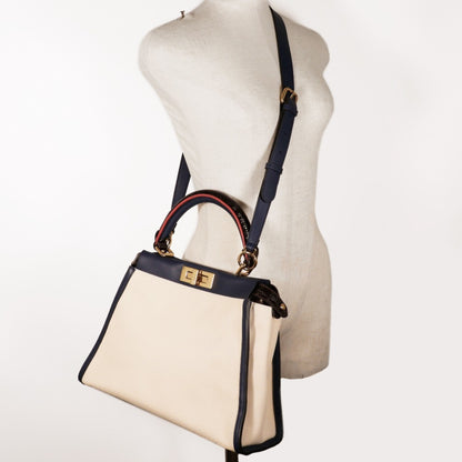 Fendi Canvas Blue Handbags