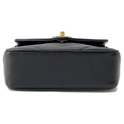 Chanel Calfskin Black Shoulder Bags