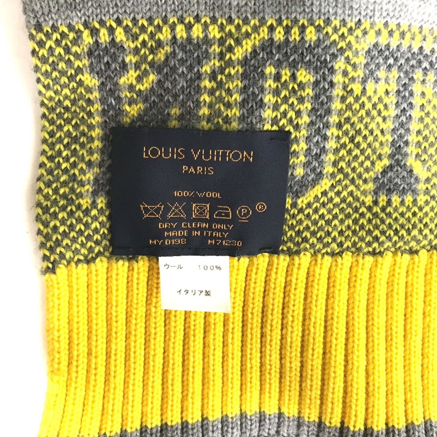Louis Vuitton Wool Yellow Scarves