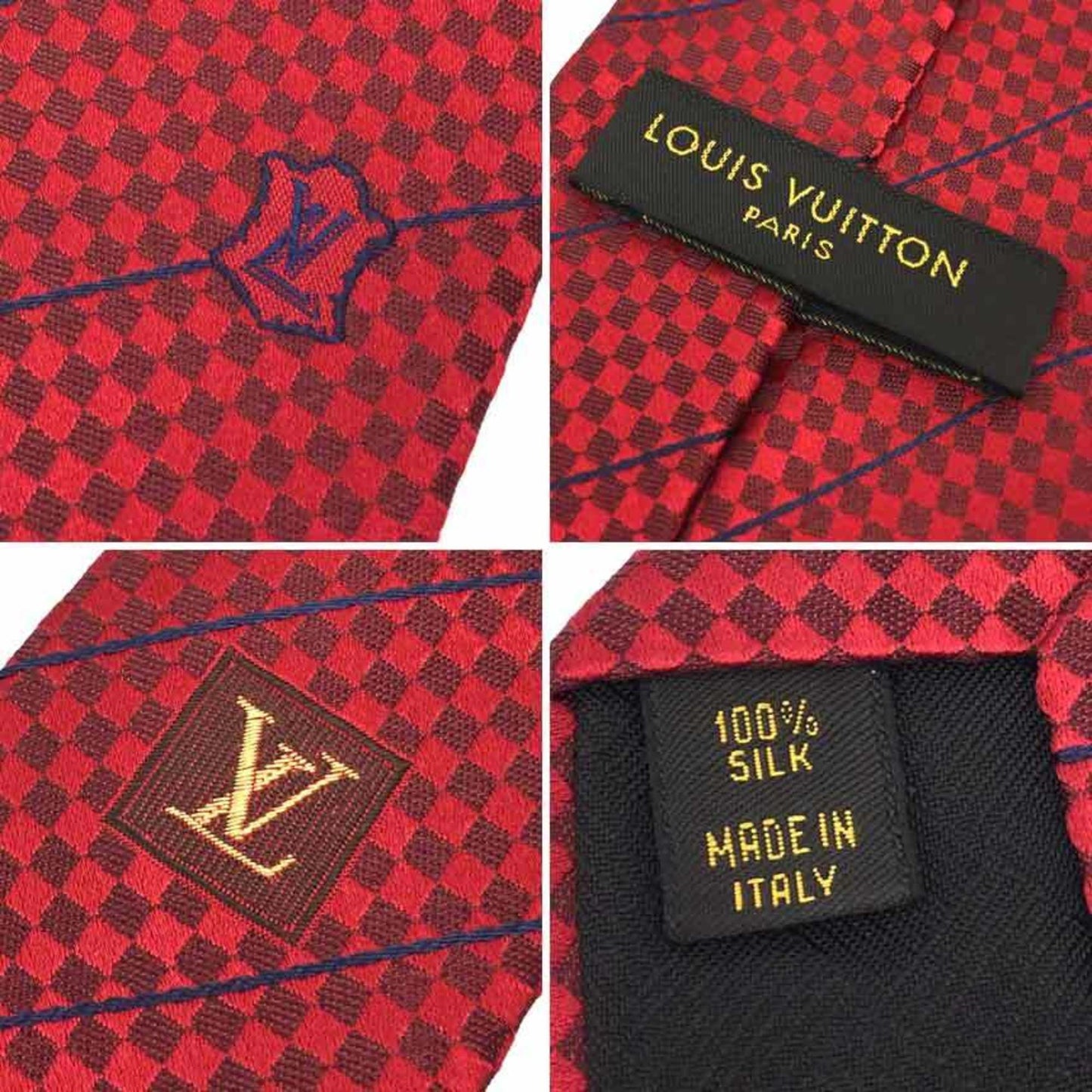 Louis Vuitton Silk Red Ties