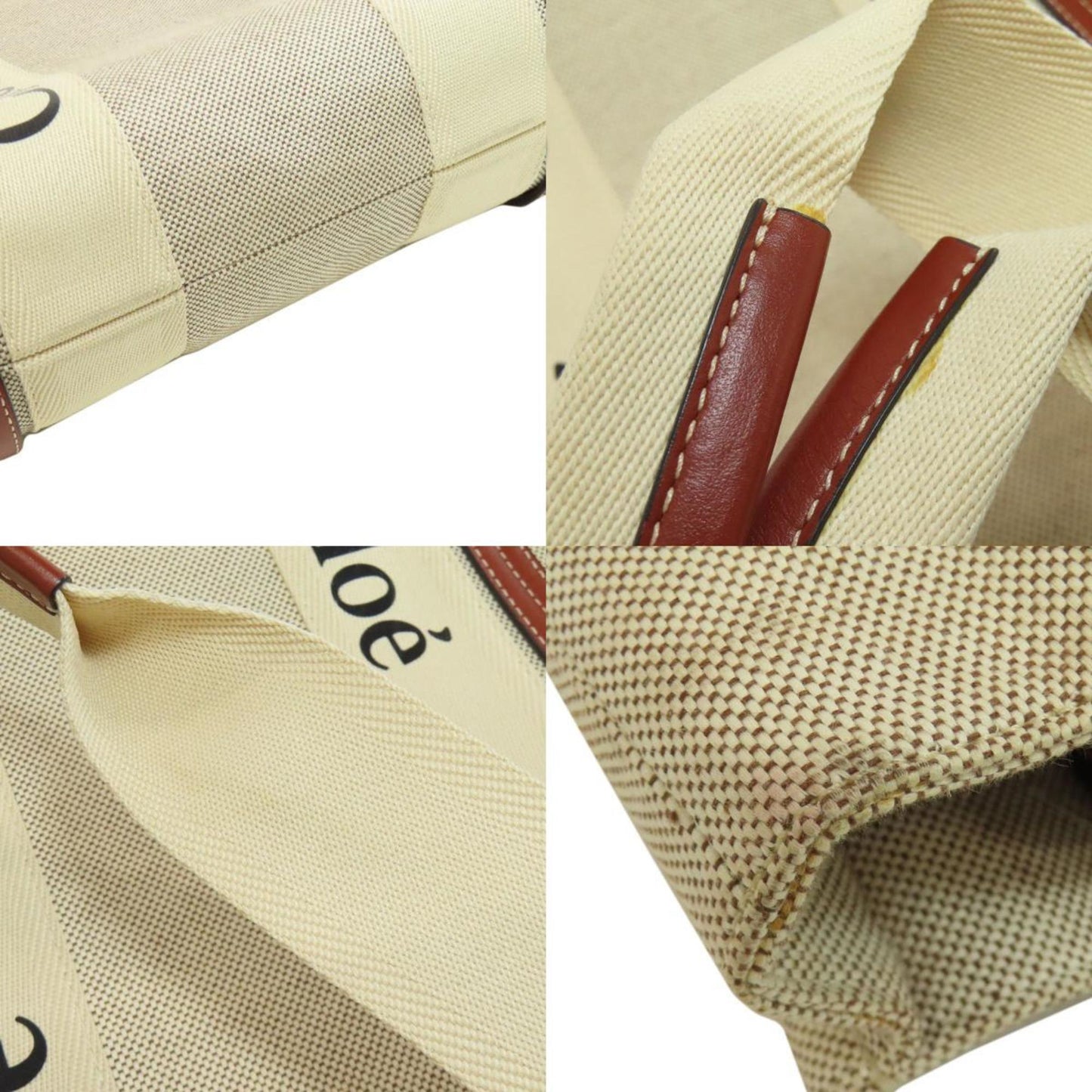 Chloé Canvas Brown Tote Bags