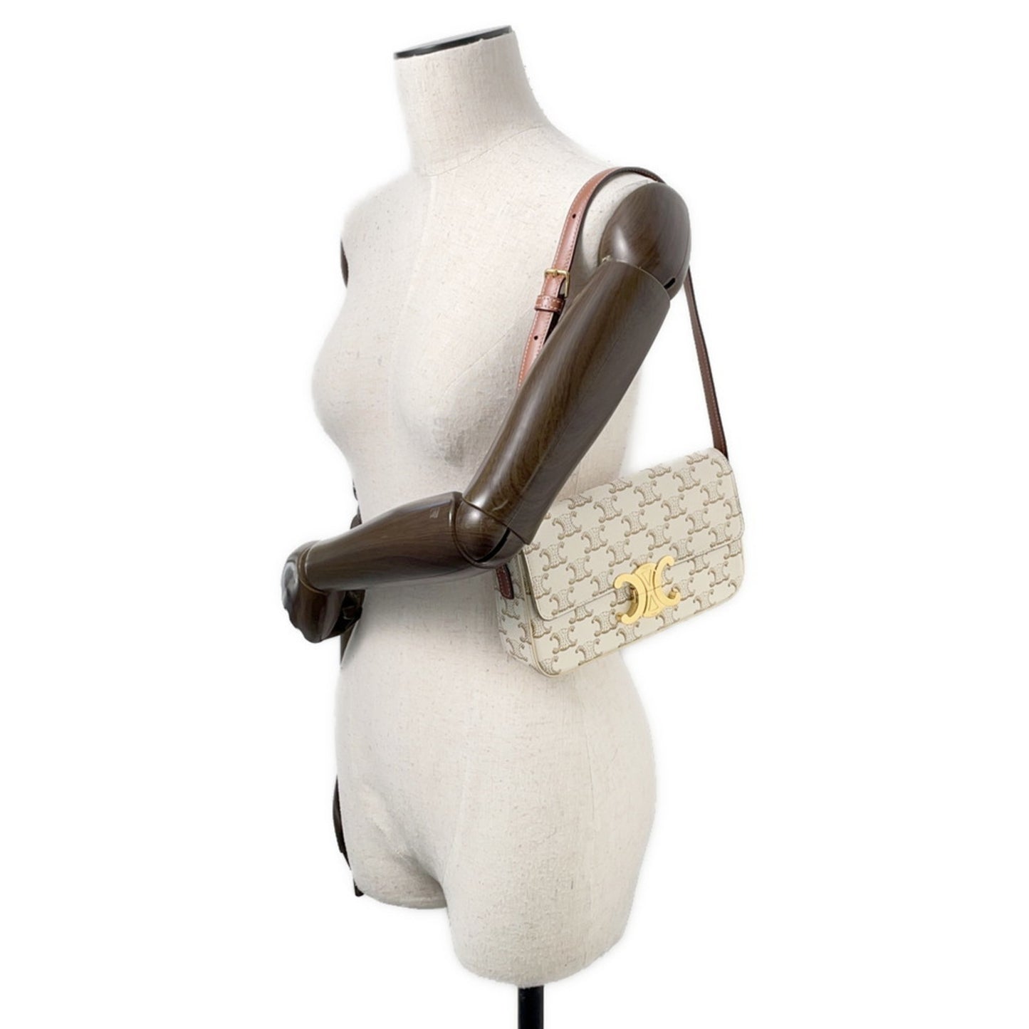 Celine Pvc White Shoulder Bags