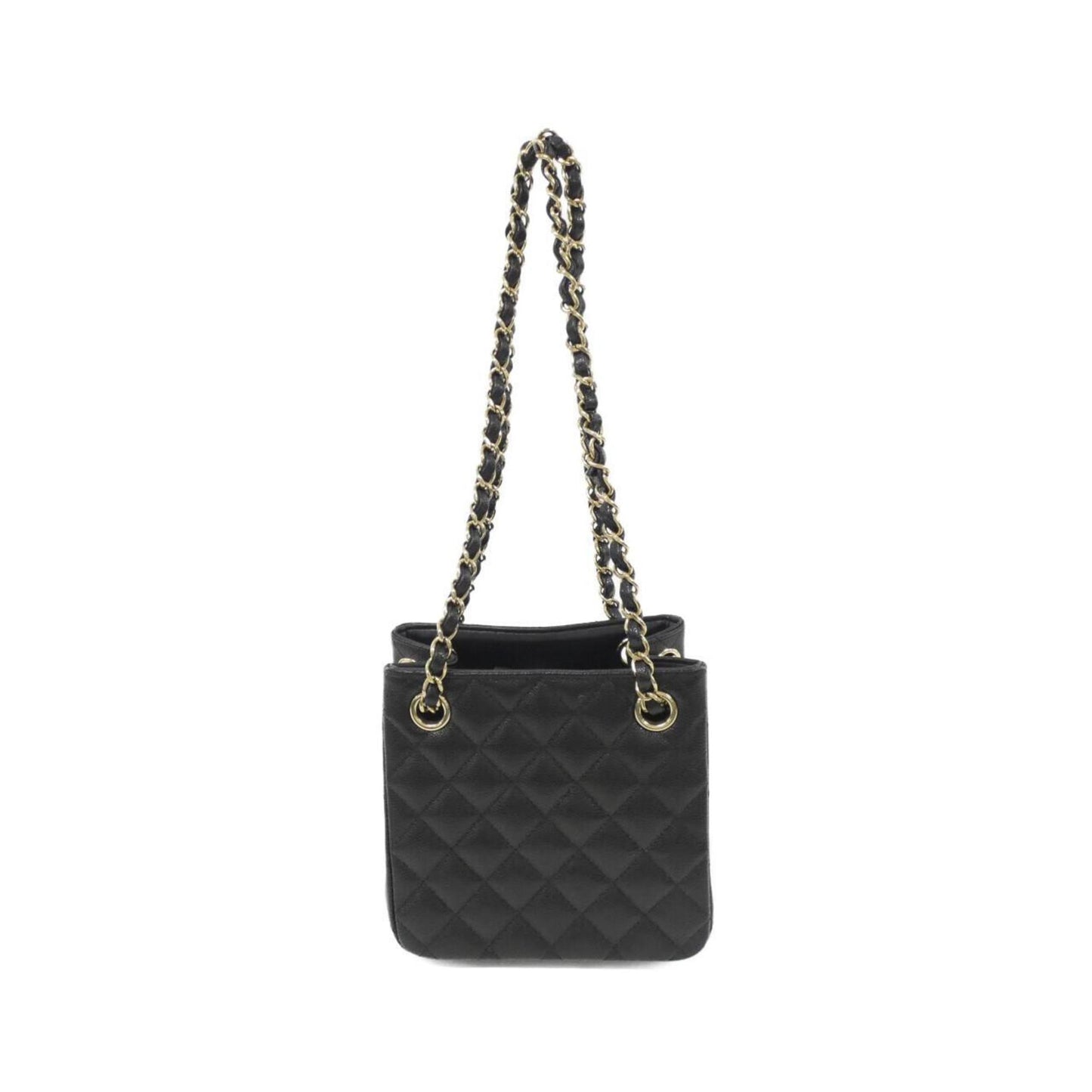 Chanel Calfskin Black Shoulder Bags