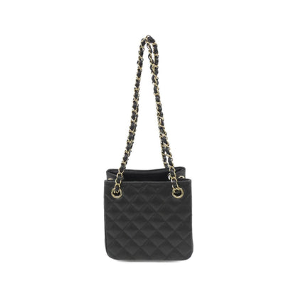 Chanel Calfskin Black Shoulder Bags