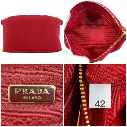 Prada Canvas Red Small Bags
